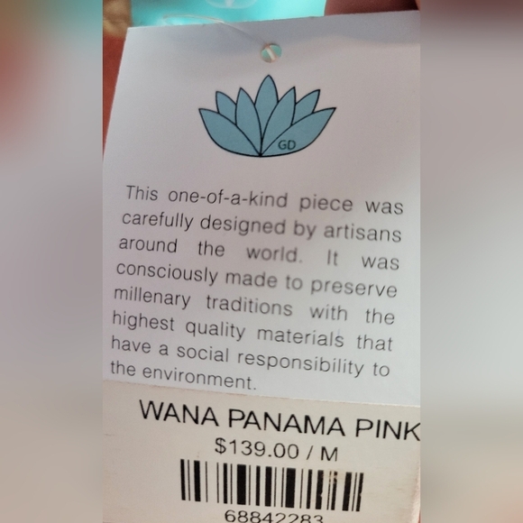 Quadalupe Free people hat fedora Wana Panama Pink Women\'s Size M‎ main image 10